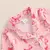 Pijama Romper Longo Baby Girl Bow/Morango, Botão, Lapela, 0-18 m na internet