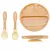 3 Peças Kit Introdução Alimentar Bambu Placa De Sucção - loja online