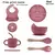 Imagem do 06 Pçs - Kit Alimentação De Bebê Silicone Atóxico Livre Bpa Introdução Al