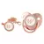 26 Letras Chupeta Bebê Silicone Clipe Rosa Ouro bling - loja online