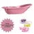 Banheira De Bebê Portátil 25L Rosa + Saboneteira Brinde - BABY CLOSET