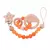 Kit Prende Chupeta Contas de Silicone E Mordedor Madeira - BABY CLOSET