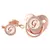 Imagem do 26 Letras Chupeta Bebê Silicone Clipe Rosa Ouro bling