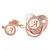 Imagem do 26 Letras Chupeta Bebê Silicone Clipe Rosa Ouro bling