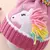 Imagem do Conjunto De Luvas E Gorro De Cartoon Unicorn Para Inverno Meninas | 2-6 Anos