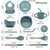 06 Pçs - Kit Alimentação De Bebê Silicone Atóxico Livre Bpa Introdução Al - loja online