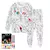 Conjunto De Pijama Colorido De Duas Peças Para Crianças, 2-4 anos - comprar online