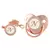 26 Letras Chupeta Bebê Silicone Clipe Rosa Ouro bling na internet