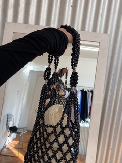 Tote de mar perlas negra - comprar online