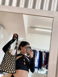 Tote de mar perlas negra