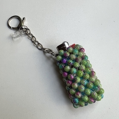 Porta encendedor llavero stain verde y rosa - comprar online