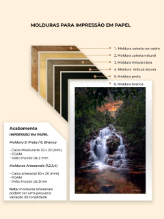 Cascada de los Cristales, Alto Paraíso de Goiás - Quadros Exclusivos - Decoração Fine Art para seu ambiente | Planeta em Fotos