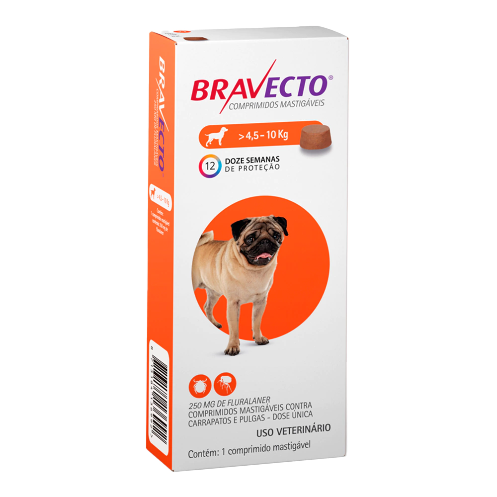 Bravecto 4,5 a 10 kg 250mg
