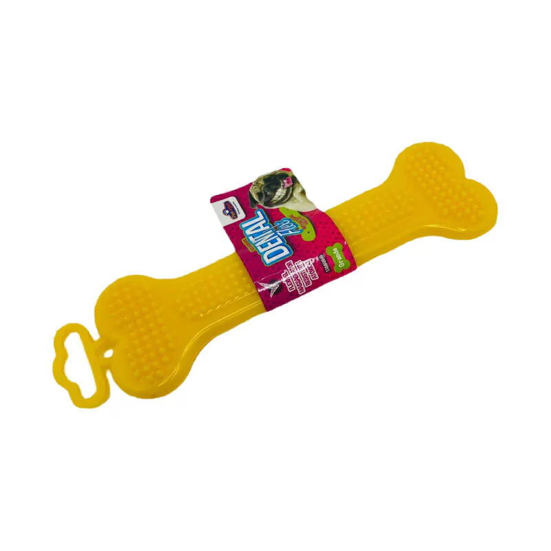 OSSO MASS DENTAL FLEX GDE 18,5CM AMARELO