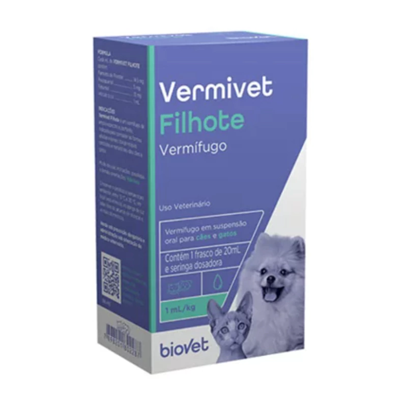 VERMIVET PLUS FILHOTES 20ML visto