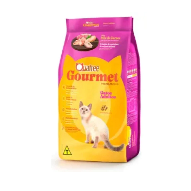QUATREE GOURMET GATOS ADULTOS MIX DE CARNES 3KG