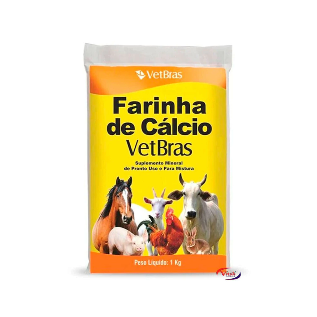 FARINHA CÁLCIO 1KG VETBRAS visto