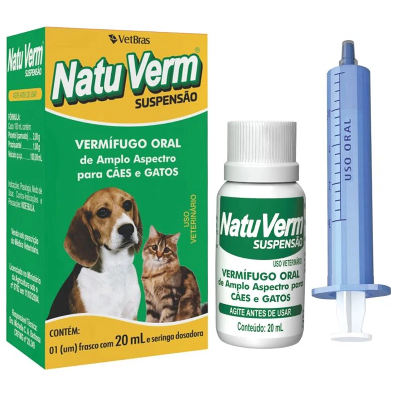 NATU VERME SUSPENSAO 20ML visto
