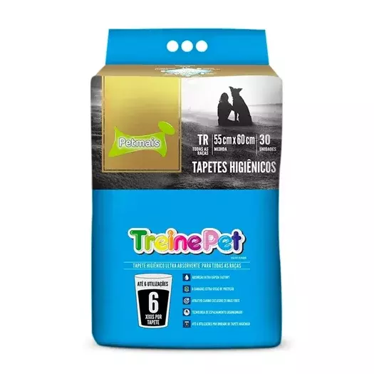 TAPETE HIGIENICO TREINEPET 55X60 50UN