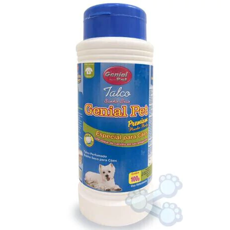 Talco Banho Seco Genial Cães 100gr