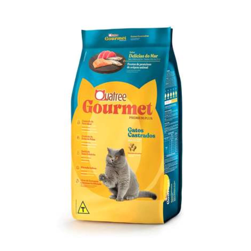 QUATREE GOURMET GATOS CASTRADOS DELICIAS DO MAR 3KG