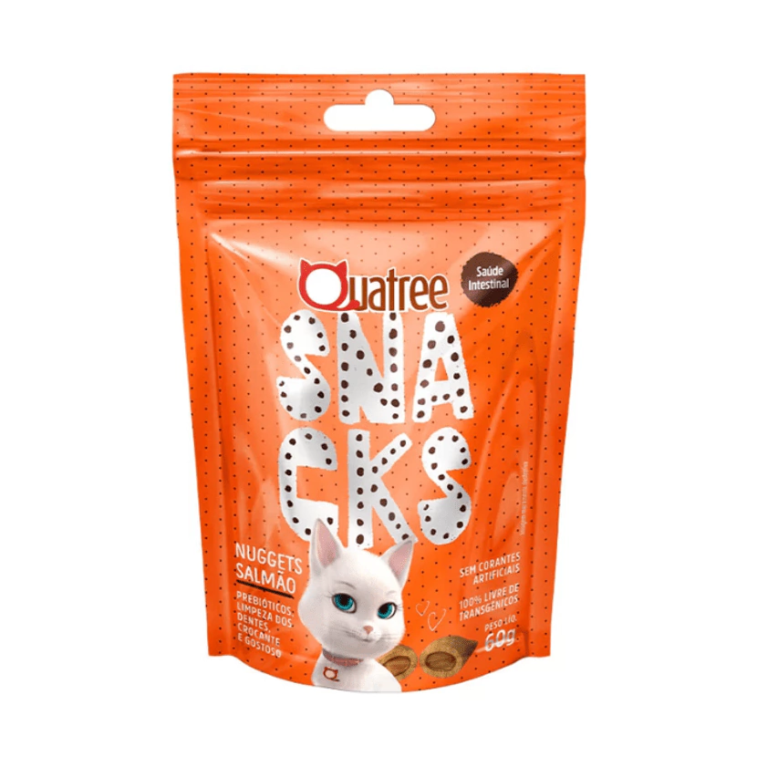 BIFINHO QUATREE SNACKS NUGETS SALMÃO 60G