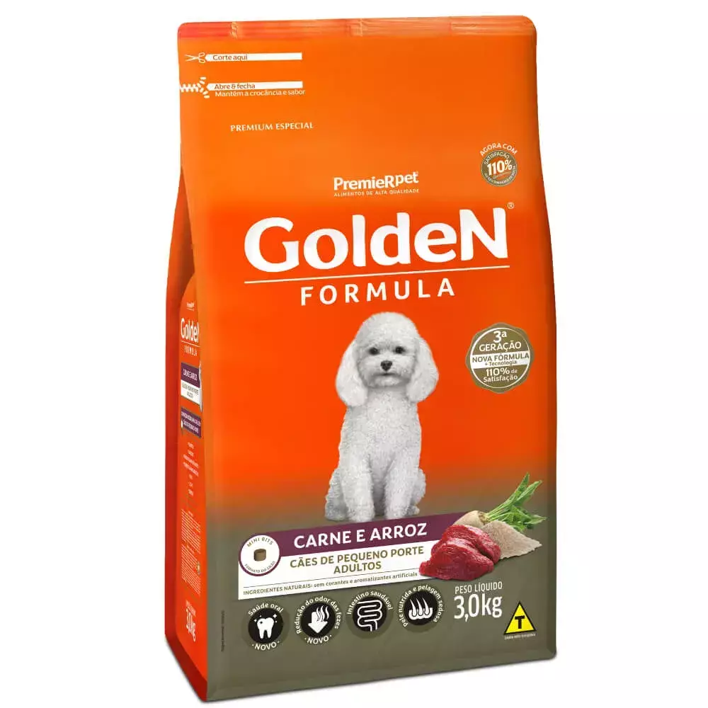 GOLDEN FORM CAES ADULTO CARNE MINI BITS 3 KG