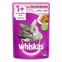 WHISKAS SALMÃO 85G visto