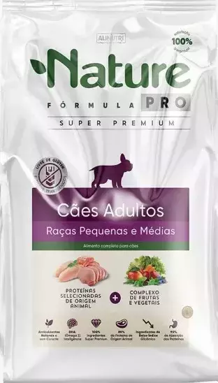 NATURE FORMULA PRO AD RAÇAS PEQUENAS E MEDIAS 15KG