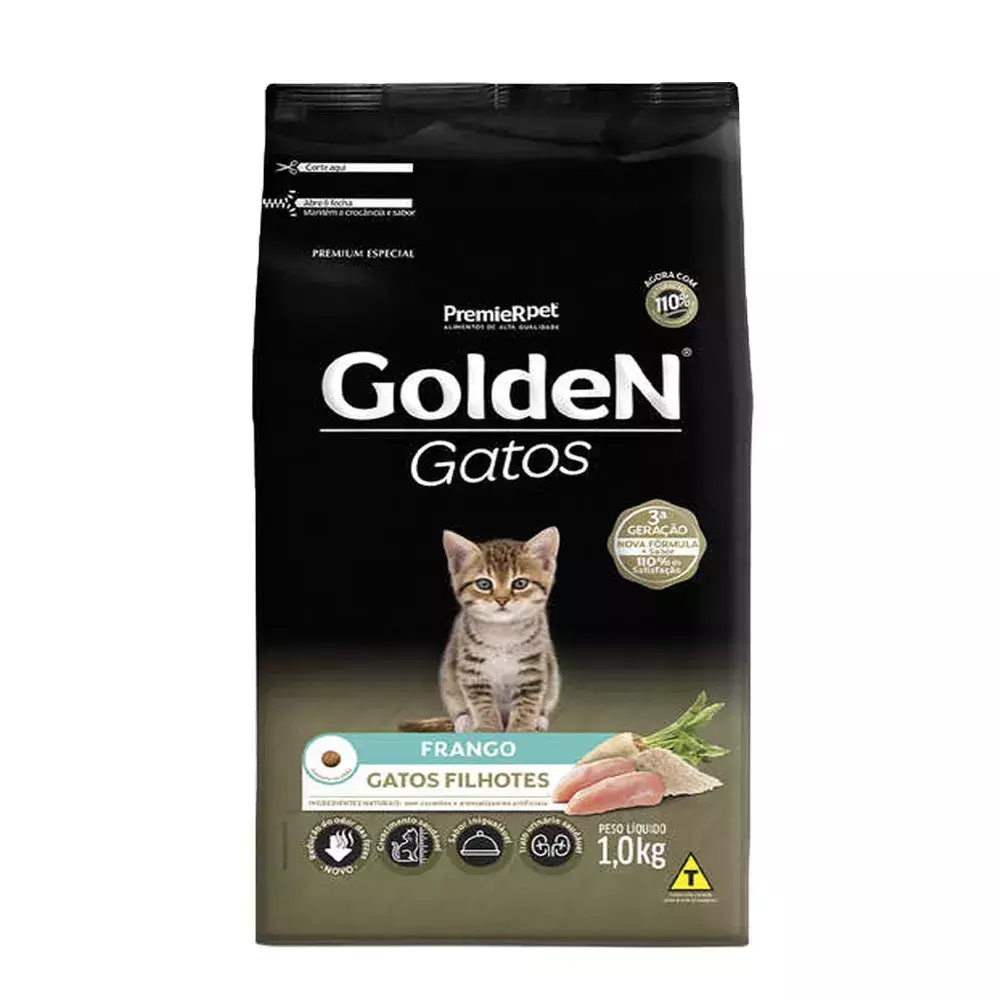 GOLDEN FORM GATOS FILHOTE FRANGO 1KG