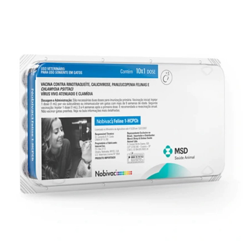 VACINA FELINOS QUADRUPLA NOBIVAC® FELINE 1-HCPCH - DOSE