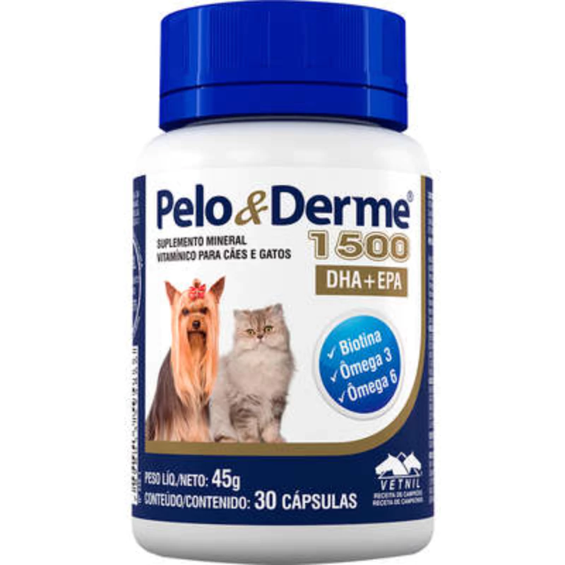 PELO E DERME OMEGA 3 6 1500