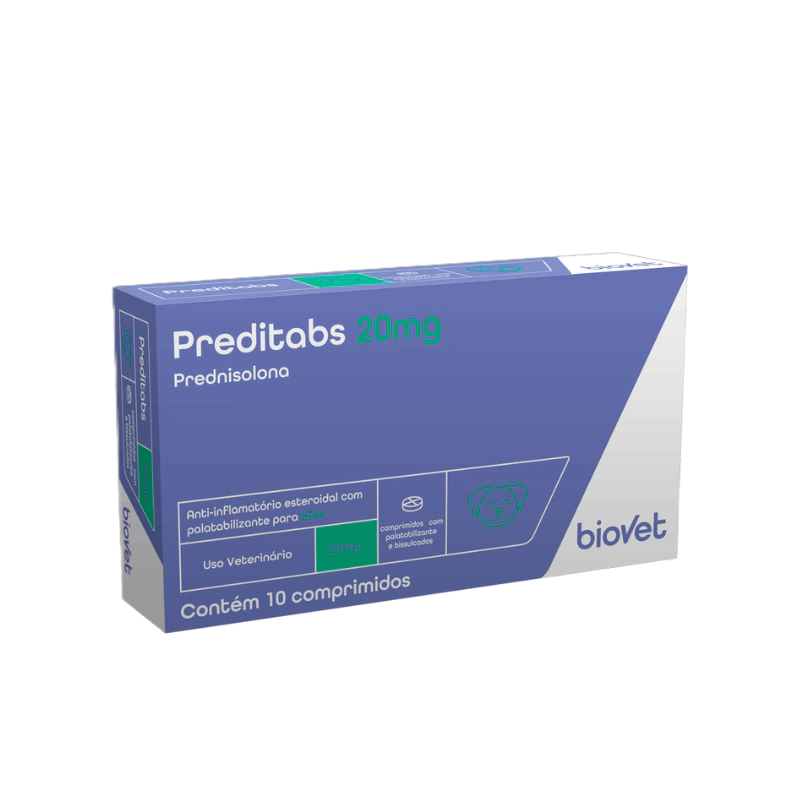 PREDITABS 20 MG (PREDNISOLONA) vist