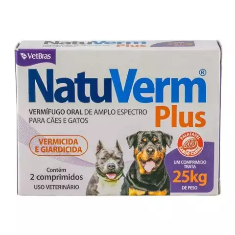NATU VERM PLUS 25KG C/2 COMP visto