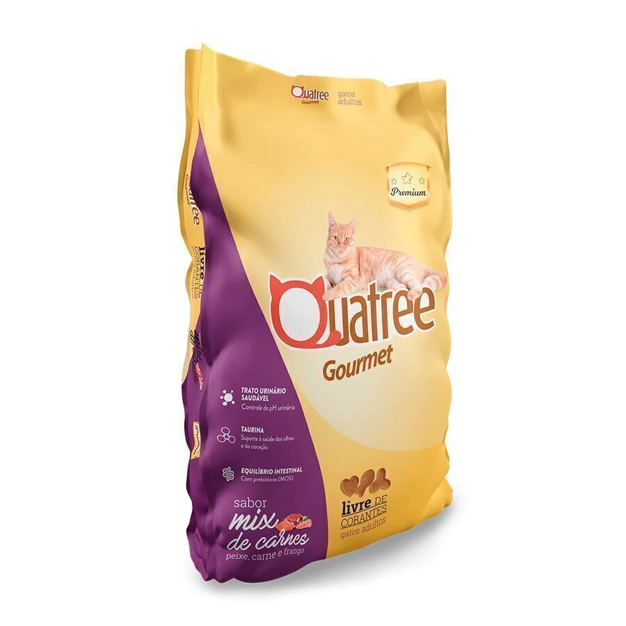 QUATREE GOURMET GATOS ADULTOS S MIX DE CARNES 10.1KG