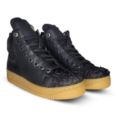 Sneakers Mid Top de piel de pescado