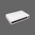 Switch de mesa com 8 portas para conexão de rede, suportando velocidades de 10/100/1000Mbps.