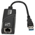 Adaptador USB 3.0 para RJ45, com conector de rede e cabo USB.
