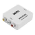 Mini conversor RCA para HDMI, modelo AV2HDMI, com entradas para áudio e vídeo.