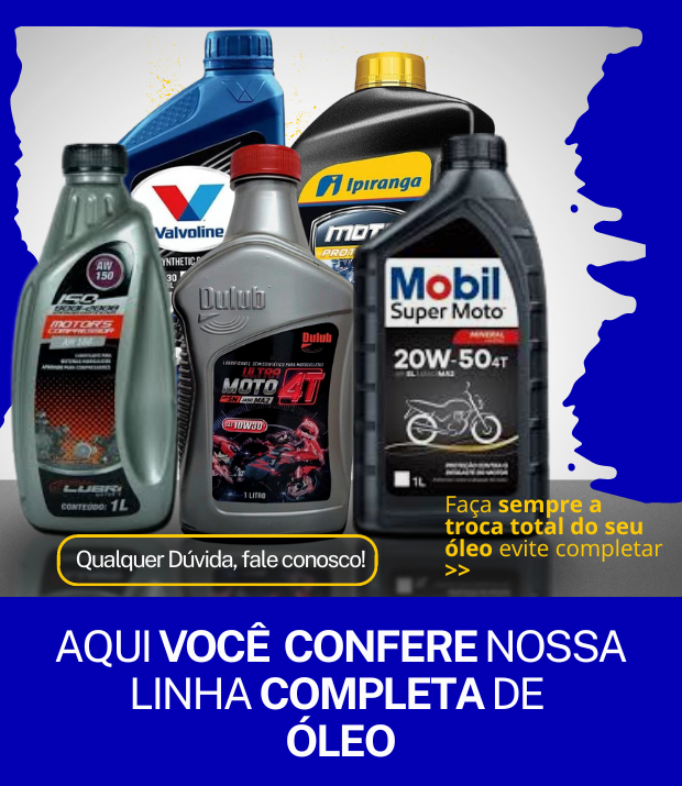 Aqui você encontra todas as peças para sua moto