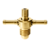 Niple Borboleta 5/8” UNC X 1/8" NPT - Latão