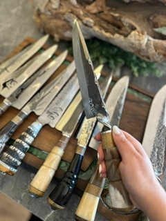 KIT 10 FACAS PARA CHURRASCO ARTESANIAS DE 8 A 10 POLEGADAS na internet