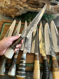 KIT 10 FACAS PARA CHURRASCO ARTESANIAS DE 8 A 10 POLEGADAS
