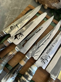 KIT 10 FACAS PARA CHURRASCO ARTESANIAS DE 8 A 10 POLEGADAS - Facas Gaúchas RS