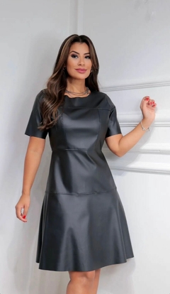 Vestido Lete em couro eco - loja online