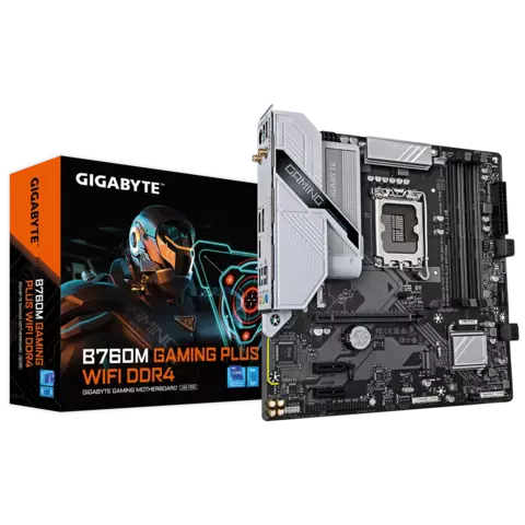 Motherboard (1700) GIGABYTE B760M GAMING PLUS WIFI DDR4 - comprar online