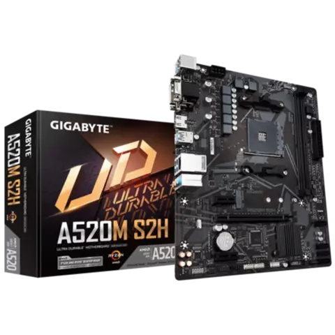 Motherboard GIGABYTE A520M S2H Ultra Durable AM4 DDR4 - comprar online