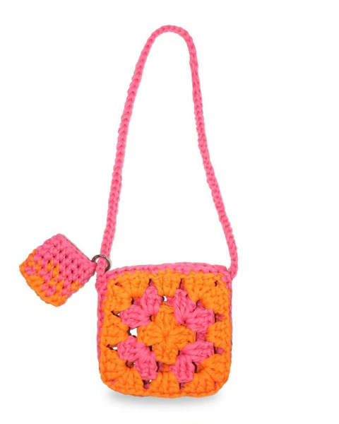 quadradinho laranja e rosa - comprar online