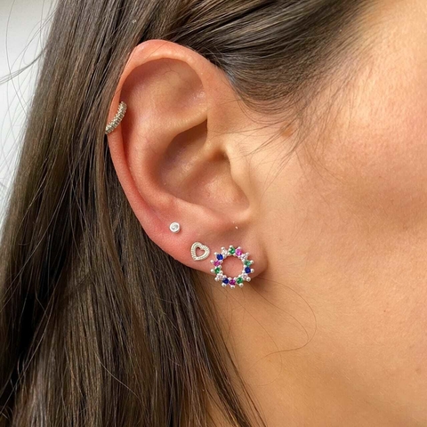 Brico zirconia colorida redondo