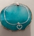 Pulseira inspiração pandora com berloque coração cravejado